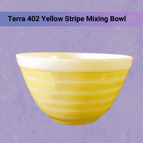 Terra 402 Yellow Stripe Mixing Bowl