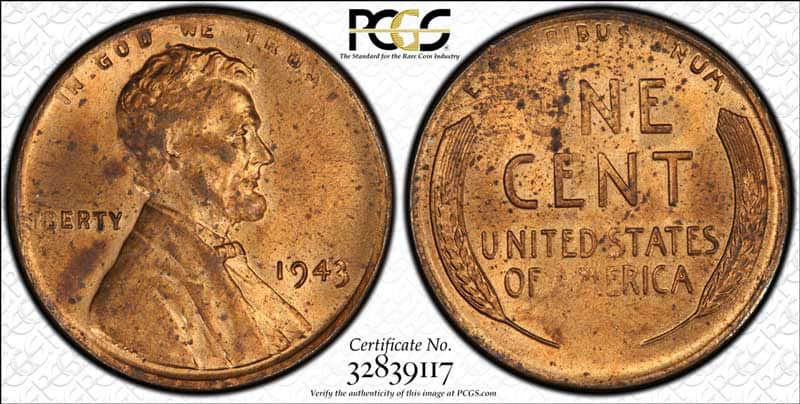 1943 Steel Penny Value - Wrong Coating