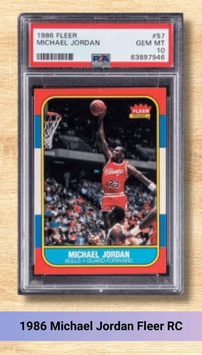 1986 Michael Jordan Fleer RC
