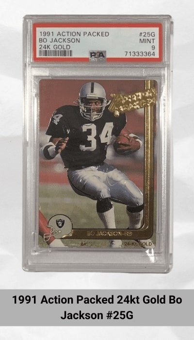 1991 Action Packed 24kt Gold Bo Jackson #256