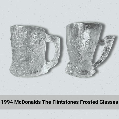 1994 McDonalds The Flintstones Frosted Glasses