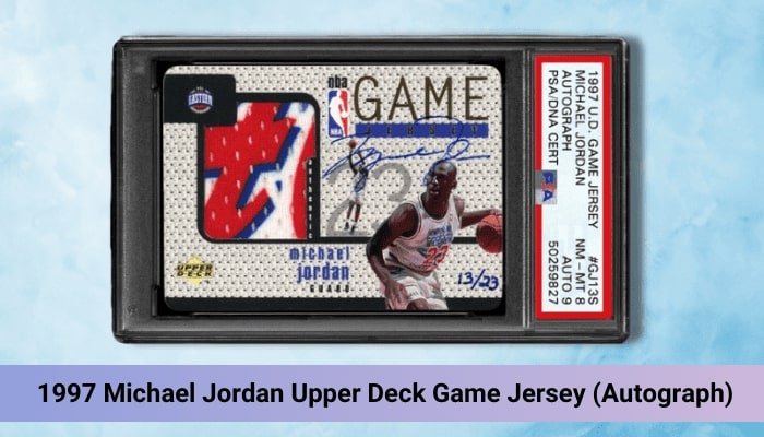 1997 Michael Jordan Upper Deck Game Jersey (Autograph)