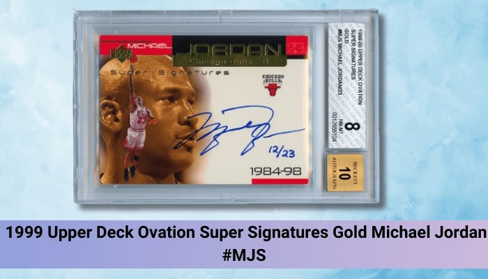1999 Upper Deck Ovation Super Signatures Gold Michael Jordan #MJS