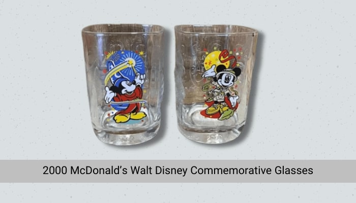 2000 McDonald’s Walt Disney Commemorative Glasses