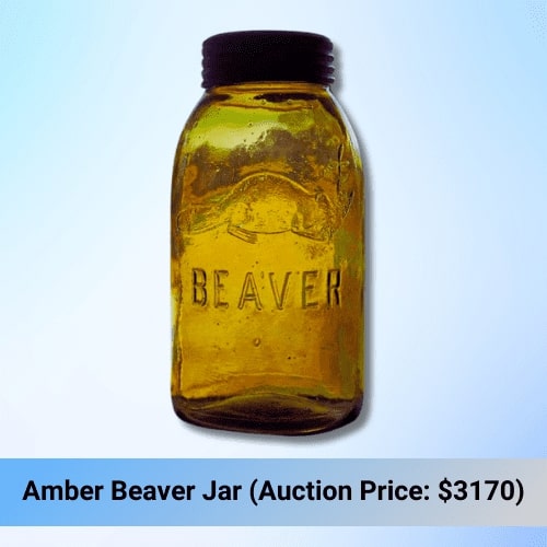 Amber Beaver Jar
