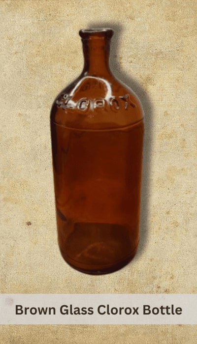 Brown Glass Clorox Bottle-1
