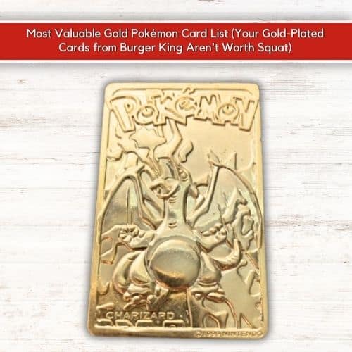 Charizard 1999 23 carat Gold Plated Bar Card