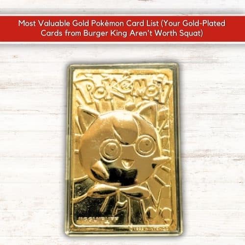 Jigglypuff 1999 23carat Gold Plated Bar Card