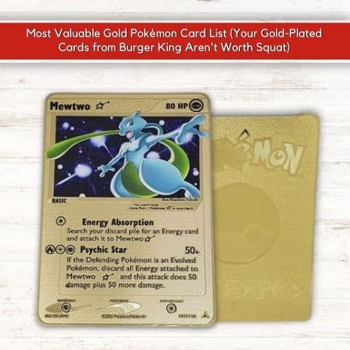 Mewtwo Gold Pokémon Cards