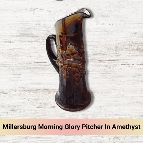 Millersburg Morning Glory Pitcher In Amethyst
