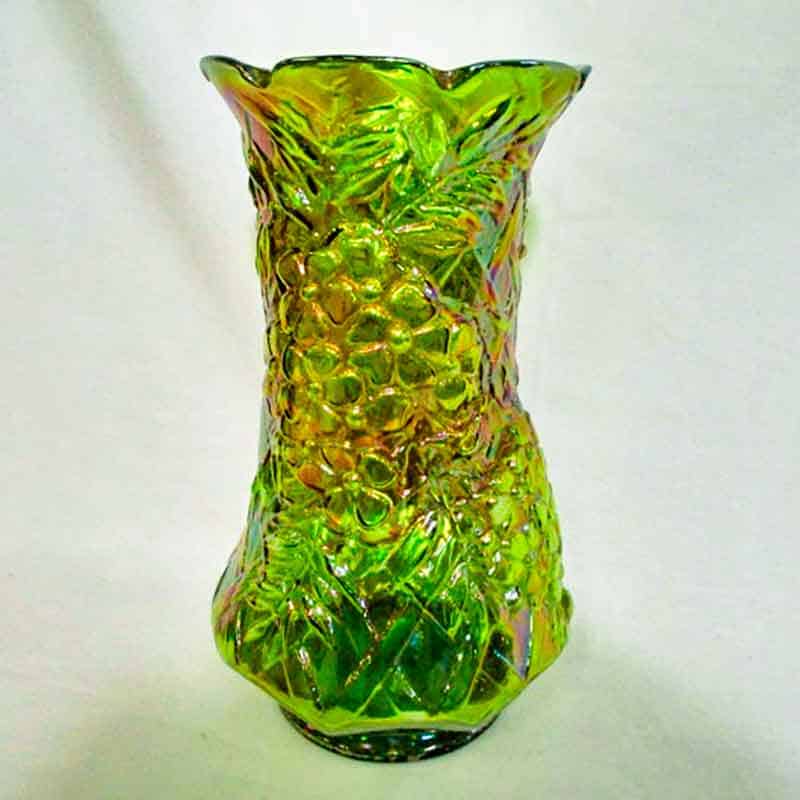 Northwood Wisteria Vase In Emerald Green
