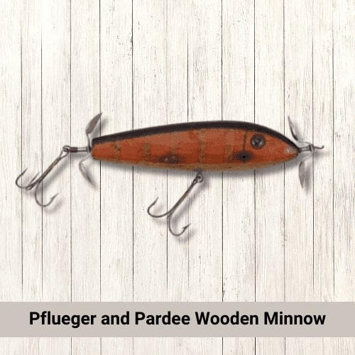 Pflueger and Pardee Wooden Minnow