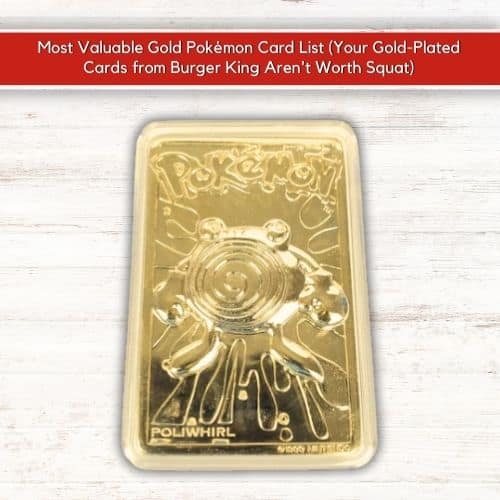 Poliwhirl 1999 23 carat Gold Plated Bar Card