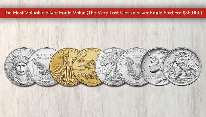 Proof 1995-W Silver Eagle Coins