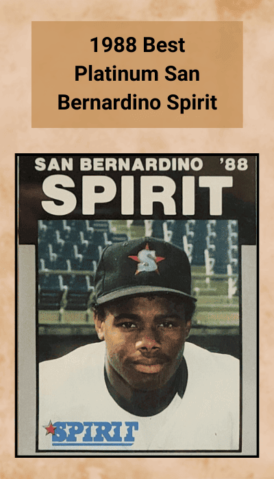 1988 Best Platinum San Bernardino Spirit
