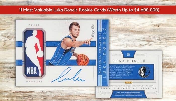 2018-19 National Treasures Logoman Card Autographed by Luka Doncic