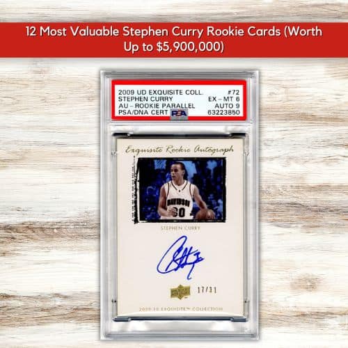Upper Deck Exquisite Collection Stephen Curry Auto #72