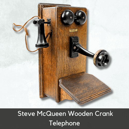 Antique Telephones Value - Steve McQueen Wooden Crank Telephone