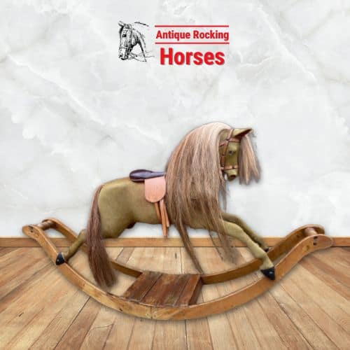 Antique English Rocking Horse by Lines Bros Restored by Stevenson Bros-circa 1910
