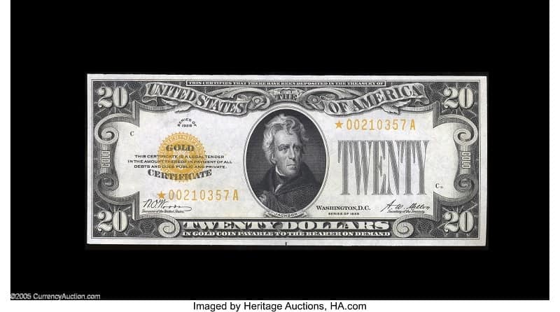 Dollar Bill with Star Value 2