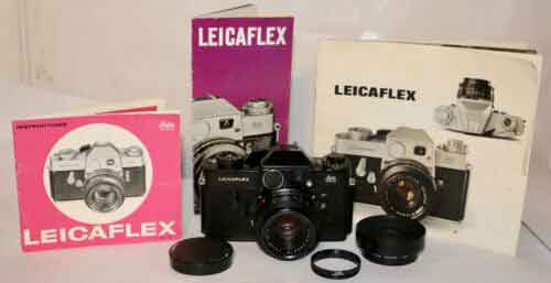 Leica Leicaflex Black Paint 35mm SLR With 50mm f/2 Summicron R 1966