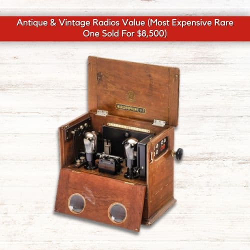 Marconi v2 wooden tube radio