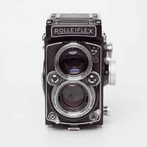 Rolleiflex 2.8D Xenotar TLR Camera with Bright Maxwell Focus Screen