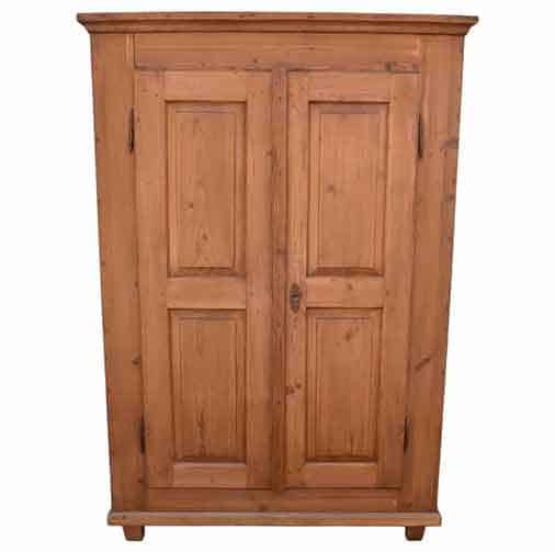 pine two door armoire