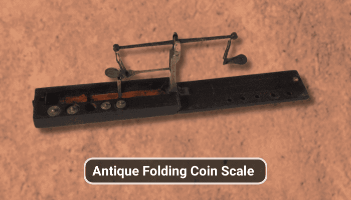 Antique Folding Coin Scale
