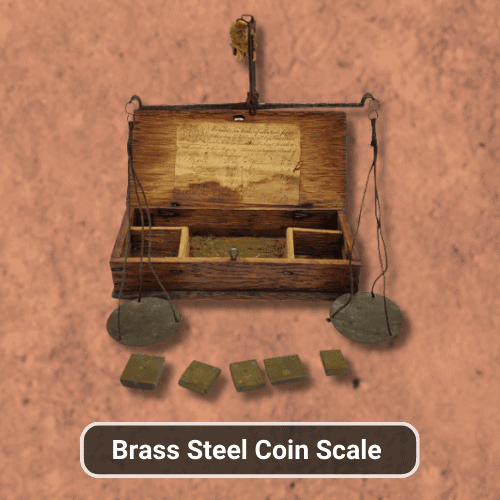 Brass Steel Coin Scale