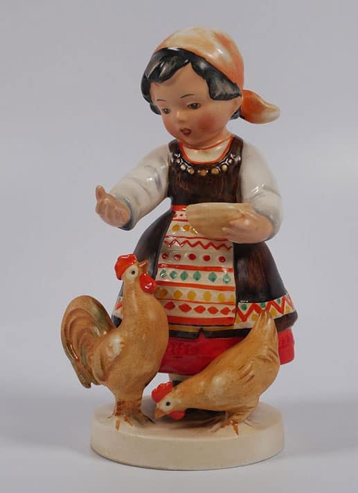 Bulgarian Girl with Chickens (Hum 809 TMK1)