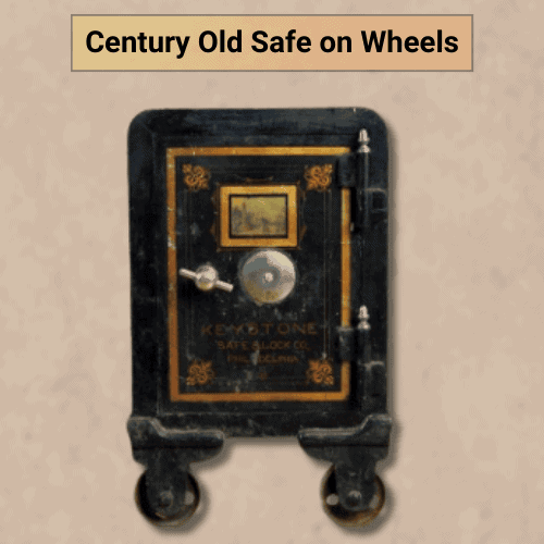 Century Old Safe on Wheels