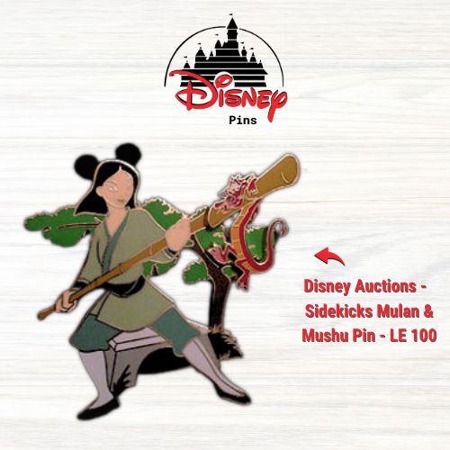 Disney Auctions-Sidekicks Mulan & Mushu-LE 100 Pin
