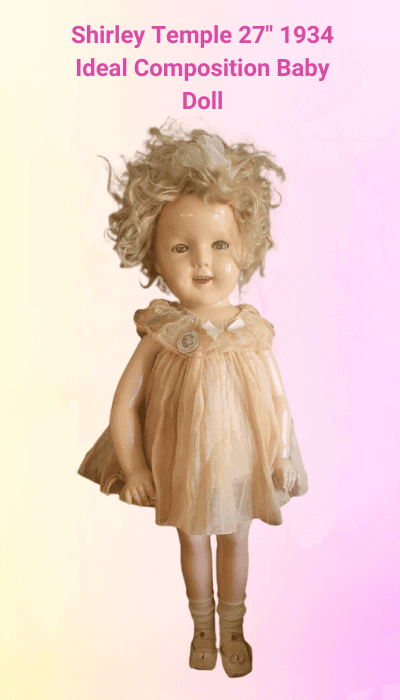 Shirley Temple 27 1934 Ideal Composition Baby Doll