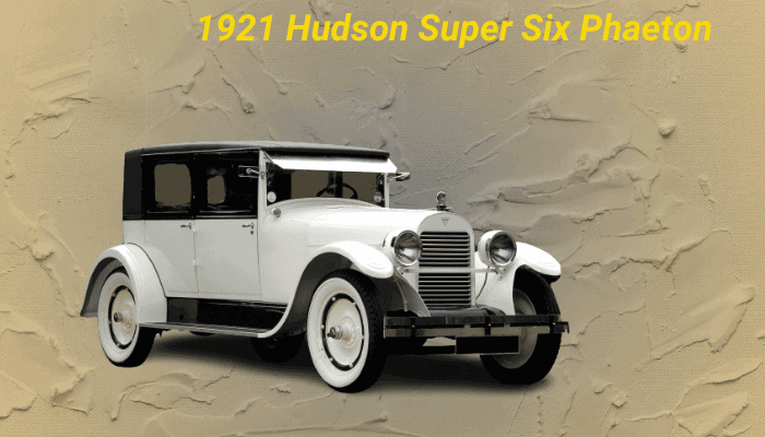 1921 Hudson Super Six Phaeton