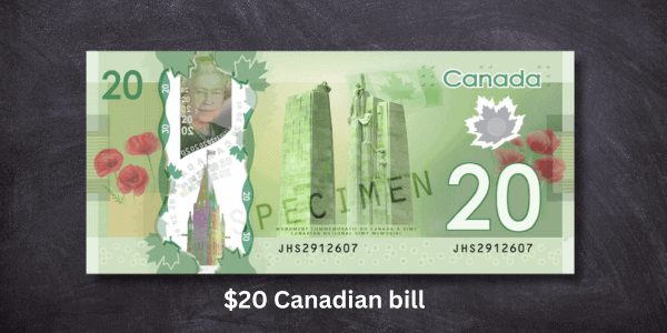 Most Valuable Canadian Bills - $20 Canadian bill Queen Elizabeth