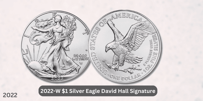 2022 Silver Eagle Value - 2022-W $1 Silver Eagle David Hall Signature, DCAM (Proof)