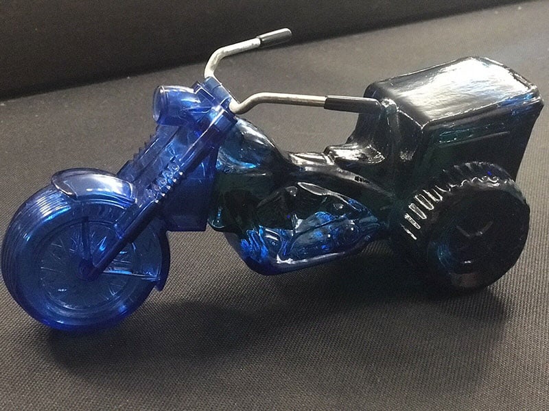 Most Valuable Avon Bottles - Rare Vintage Avon Wild Country Aftershave Blue Motorcycle Bottle 