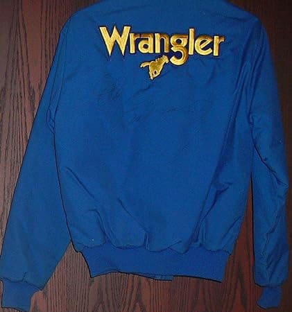 Most Valuable Dale Earnhardt Collectibles - Dale Earnhardt Autographed Wrangler Jeans Jacket With A Signature