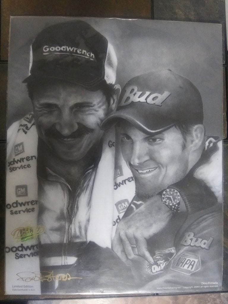 Most Valuable Dale Earnhardt Collectibles - Limited edition Dale Earnhardt Sr. and Jr. Print sealed in package