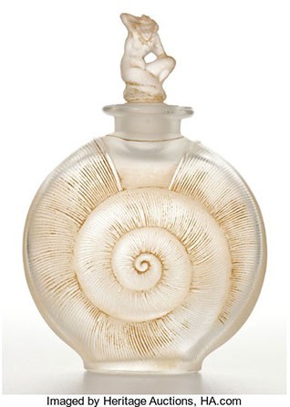 Most Valuable Lalique Perfume Bottles - Rene Lalique Amphitrite Perfume Bottle for D’Orsay 1920