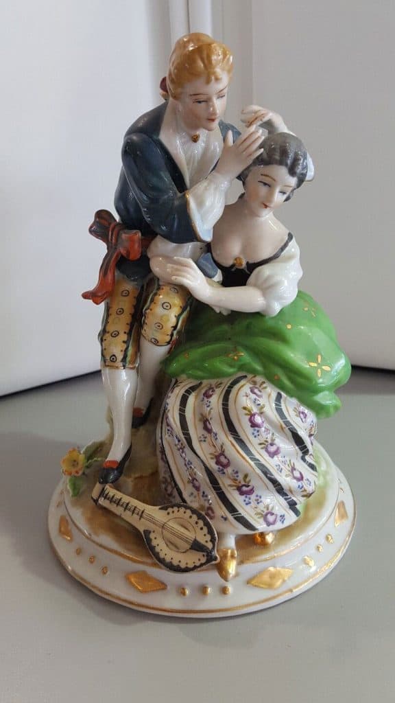 Most Valuable Occupied Japan Figurines - Colonial Couple Occupied Japan Figurine
