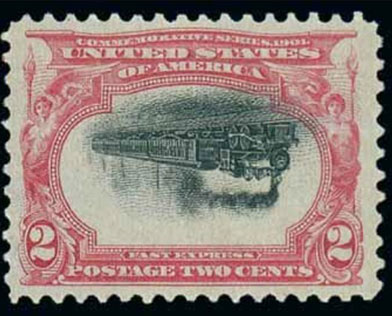 Most Valuable US Stamps - 1901, 2¢ Pan-American, center inverted (295a)