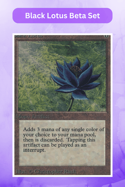 Magic Cards Worth Money - Black Lotus Beta Set