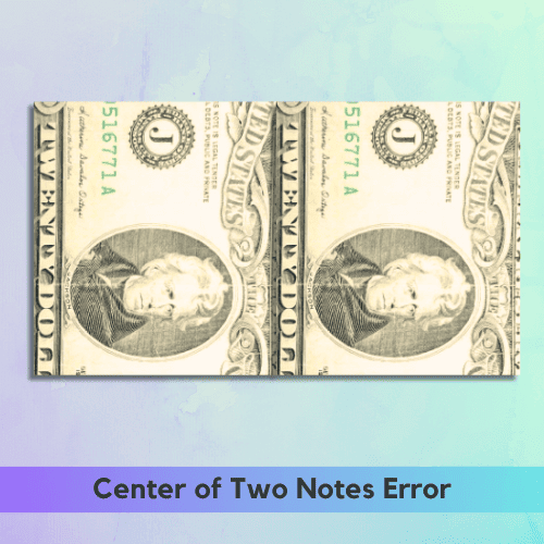 Center of Two Notes Error