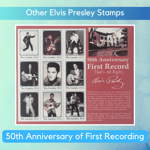Other Elvis Presley Stamps: Value Chart